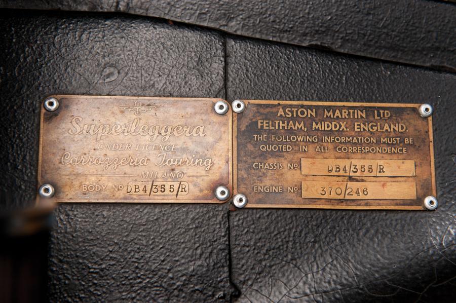 Логотип Aston Martin DB4 (DB4/355/R) 1960 года  (фото 19 из 20)